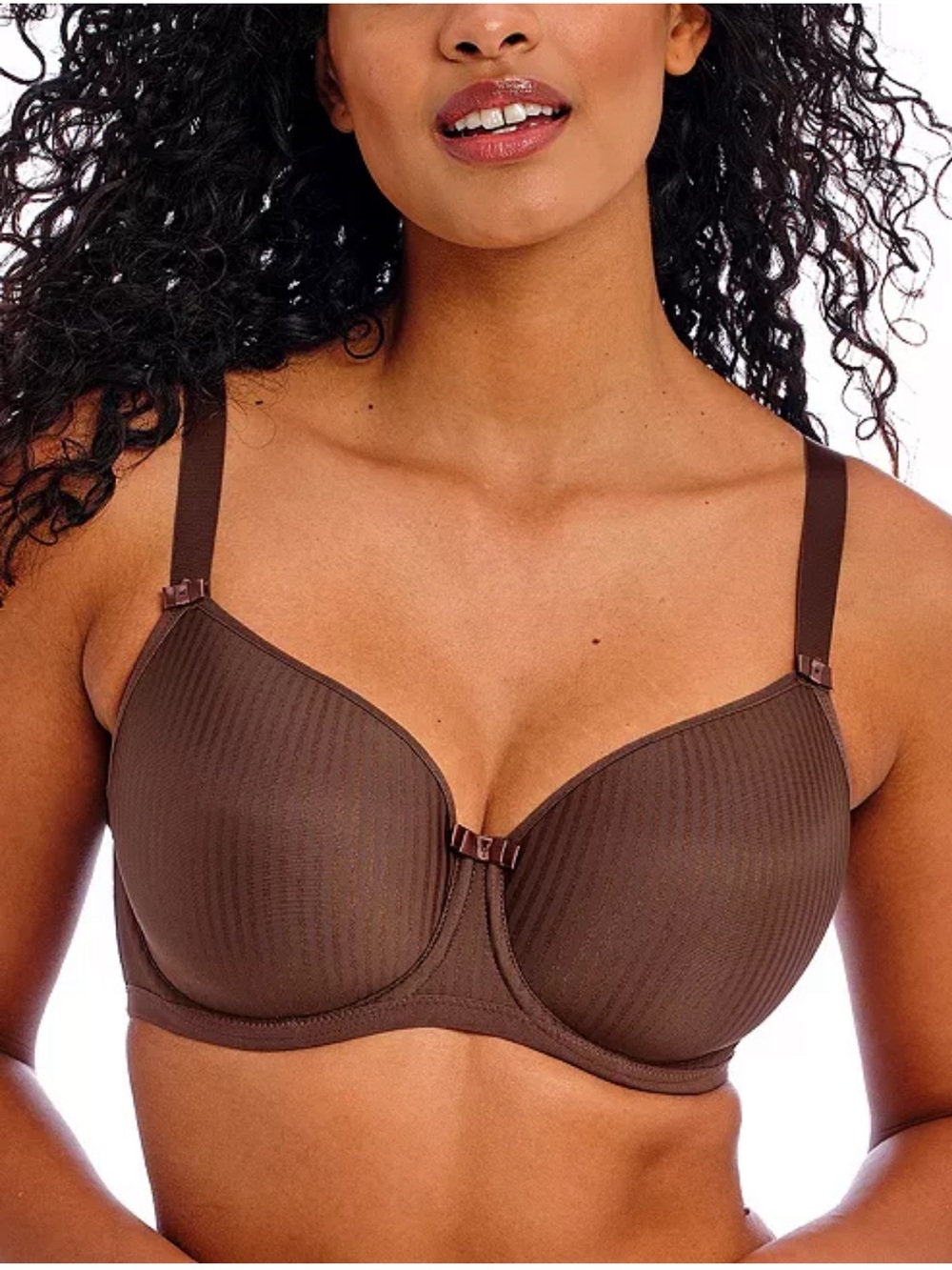 Freya Idol Moulded Balcony Bra in Brown 32I new with tags